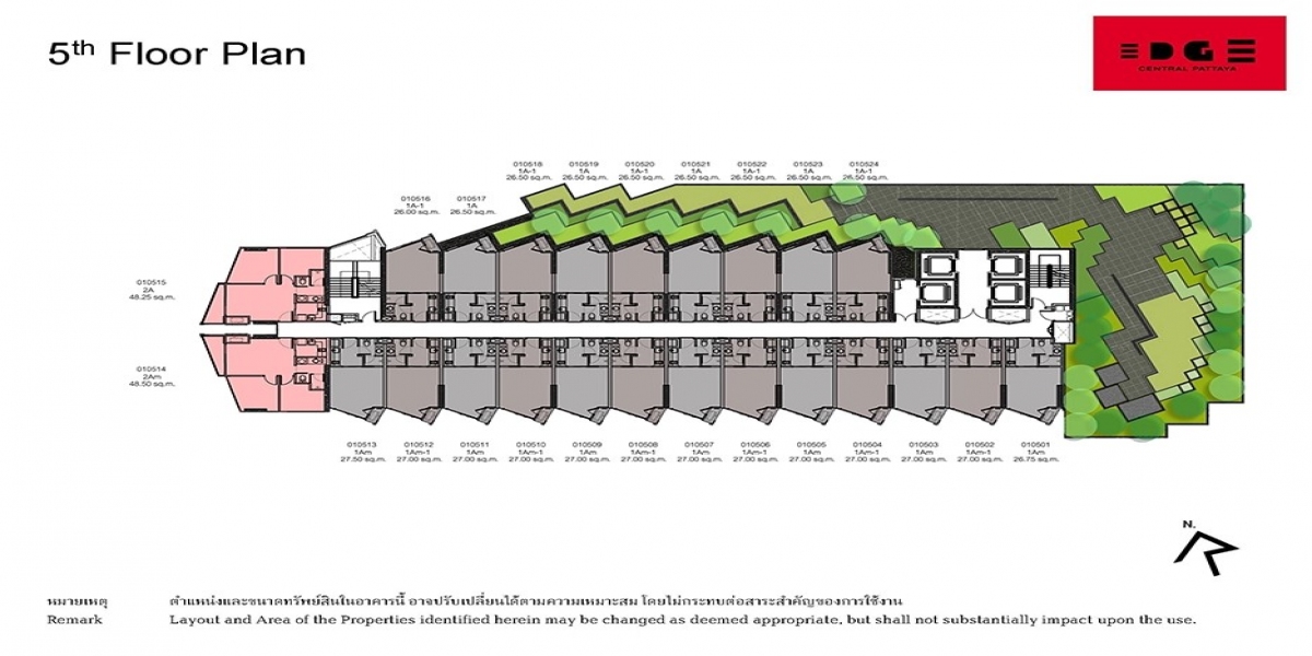 Edge Central Pattaya, Pattaya City, Bang Lamung, Chonburi, ,1 BathroomBathrooms,Condo,Sale,Edge Central Pattaya,1495