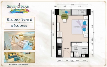 Seven Seas Le Carnival, Pattaya City, Bang Lamung, Chonburi, ,1 BathroomBathrooms,Condo,Sale,Seven Seas Le Carnival ,Seven Seas Le Carnival,4,1608