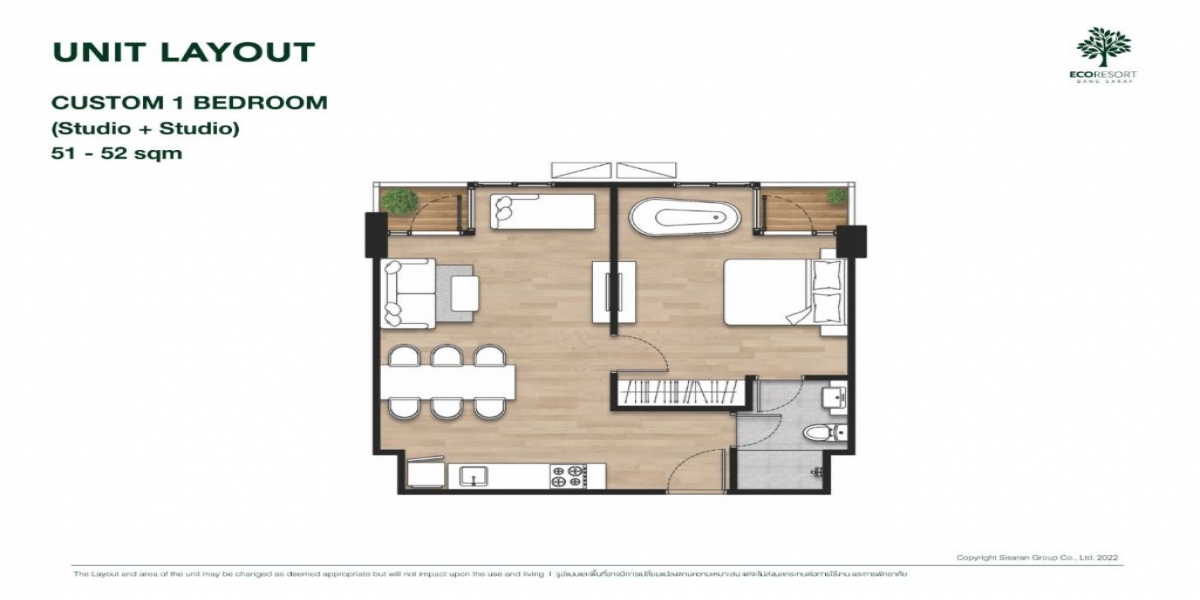 ECO Resort Bang Saray, Bang Saray, Sattahip, Chonburi, 1 Bedroom Bedrooms, ,1 BathroomBathrooms,Condo,Sale,ECO Resort Bang Saray Building B,ECO Resort Bang Saray,4,1650