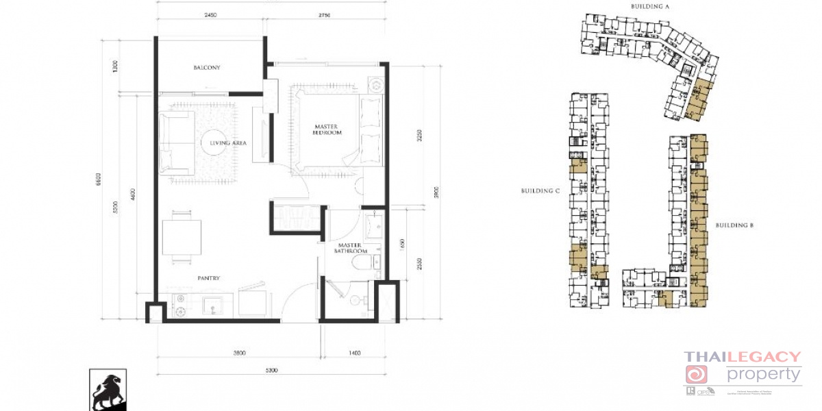 The Embassy, Pattaya City, Bang Lamung, Chonburi, 1 Bedroom Bedrooms, ,1 BathroomBathrooms,Condo,Sale,The Embassy,The Embassy,3,1671