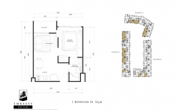 The Embassy, Pattaya City, Bang Lamung, Chonburi, 1 Bedroom Bedrooms, ,1 BathroomBathrooms,Condo,Sale,The Embassy,The Embassy,8,1672