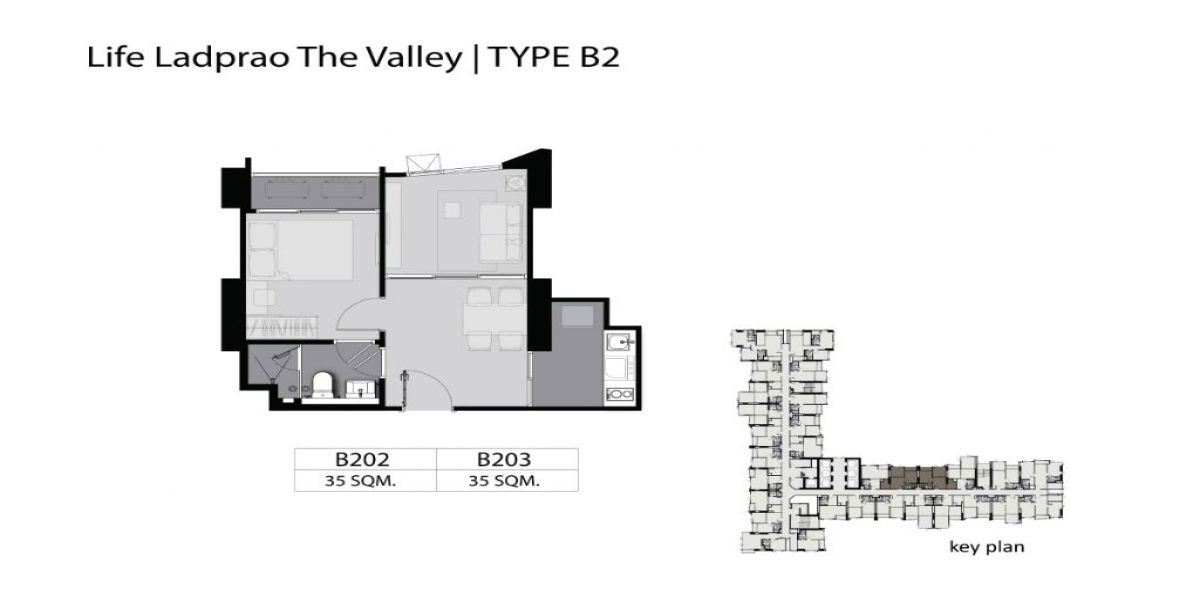 Life Ladprao Valley, Bangkok, 1 Bedroom Bedrooms, ,1 BathroomBathrooms,Condo,Sale,Life Ladprao Valley,Life Ladprao Valley,43,1803