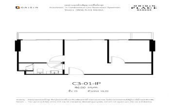 Origin Bangna Place, Bangkok, 2 Bedrooms Bedrooms, ,1 BathroomBathrooms,Condo,Sale,Origin Bangna Place,Origin Bangna Place,23,1822